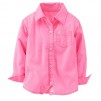Solid Button-Front Shirt - Toddler